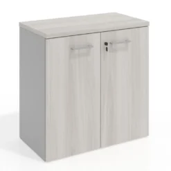 Armario de oficina Basic 2 alturas, medida 78x80 con puertas