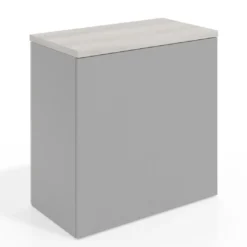 Armario de oficina Basic 2 alturas, medida 78x80 con puertas