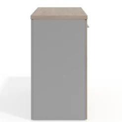 Armario de oficina Basic 2 alturas, medida 78x80 con puertas