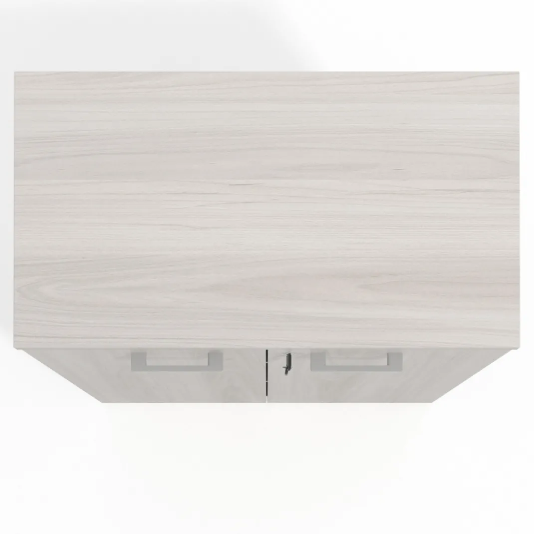 Armario de oficina Basic con puerta cerradura, medida 116x80