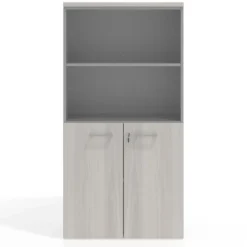 Armario de oficina Basic, medida 155x80cm con puerta baja