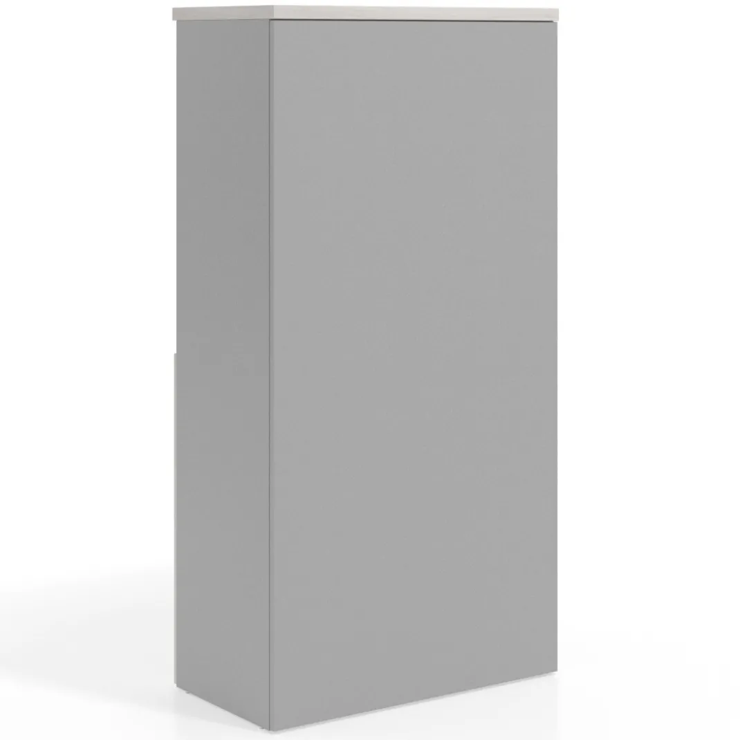 Armario de oficina Basic, medida 155x80cm con puerta baja