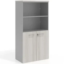 Armario de oficina Basic, medida 155x80cm con puerta baja