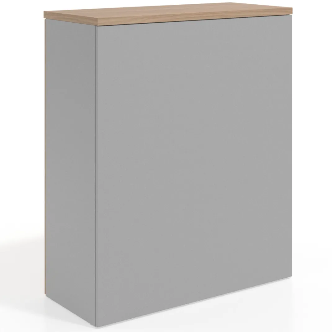 Armario de oficina Colors con puerta cerradura, medida 116x100