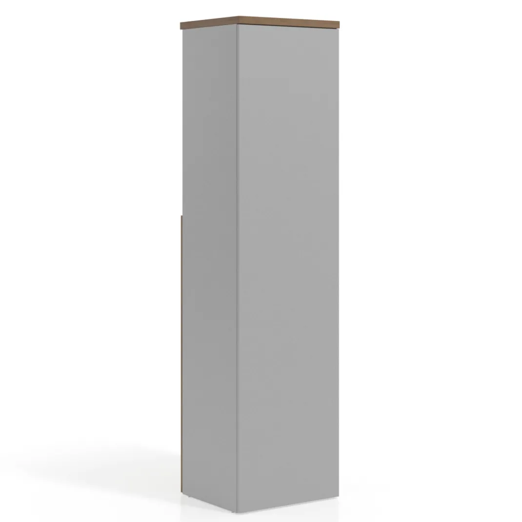 Armario de oficina Colors con puerta mediana, medida 193x50