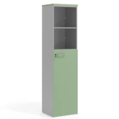 Armario de oficina Colors con puerta mediana, medida 193x50