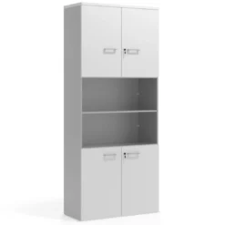 Armario de oficina Colors con doble puerta pequeña, medida 236x100