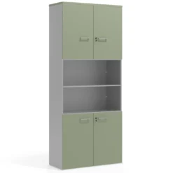 Armario de oficina Colors con doble puerta pequeña, medida 236x100