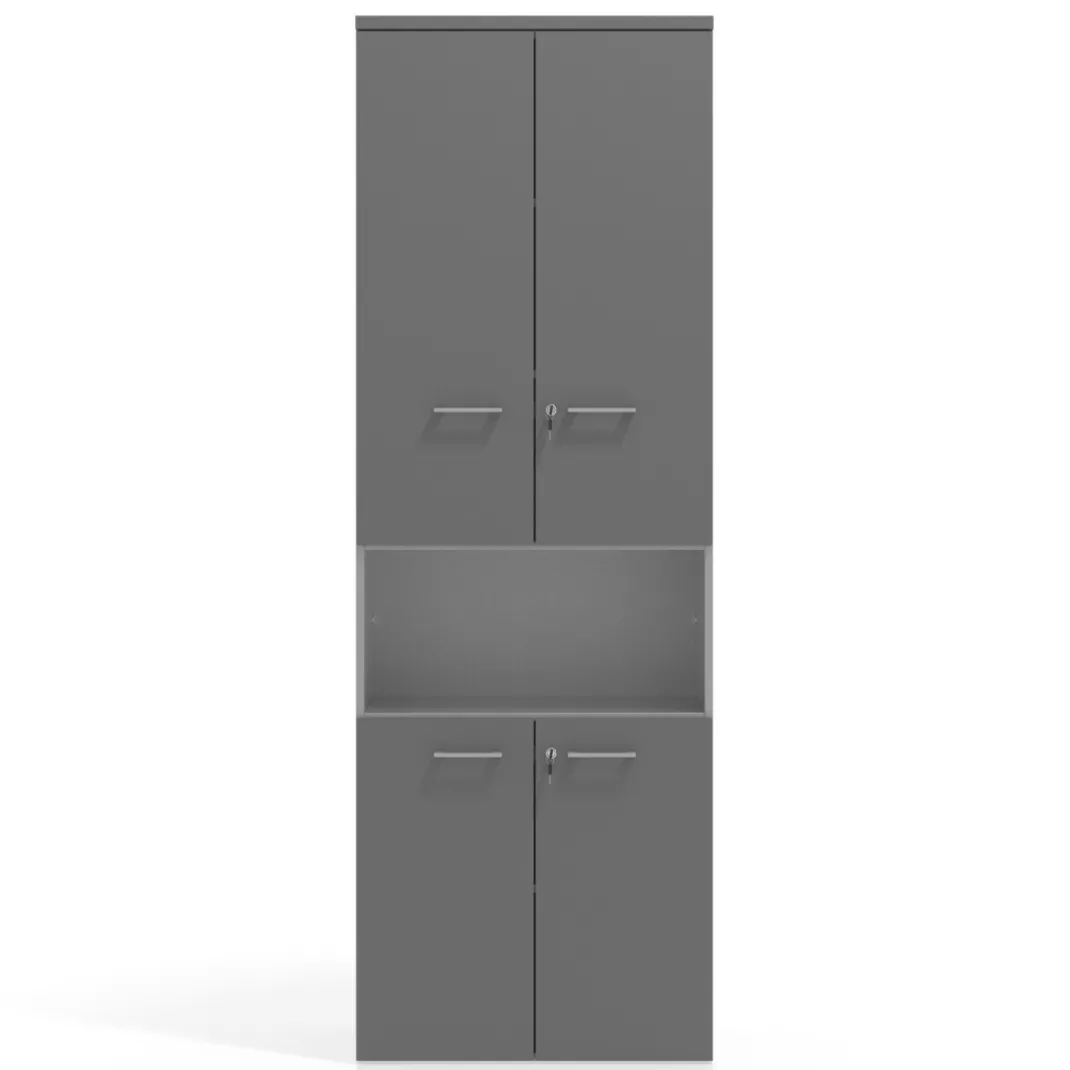 Armario de oficina Colors con doble puerta, medida 236x80