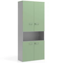 Armario de oficina Colors con doble puerta, medida 236x100