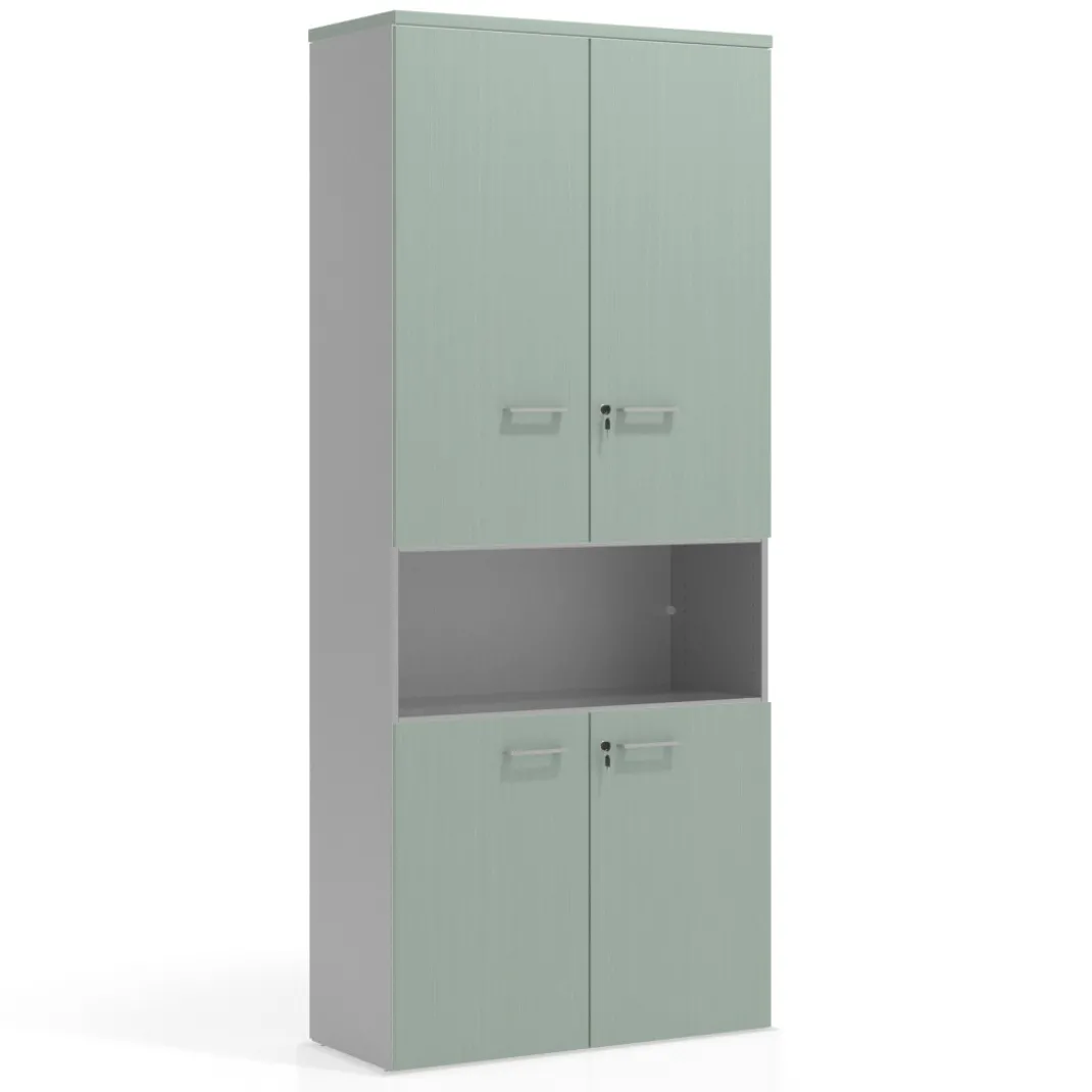 Armario de oficina Colors con doble puerta, medida 236x100