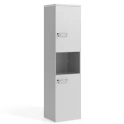 Armario de oficina Colors con doble puerta mediana, medida 193x50