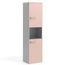 Armario de oficina Colors con doble puerta mediana, medida 193x50