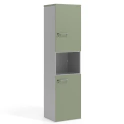 Armario de oficina Colors con doble puerta mediana, medida 193x50