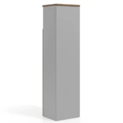 Armario de oficina Colors con puerta y repisa superior, medida 193x50