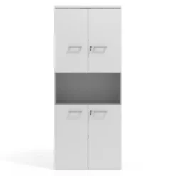Armario de oficina Colors con doble puerta mediana, medida 193x80