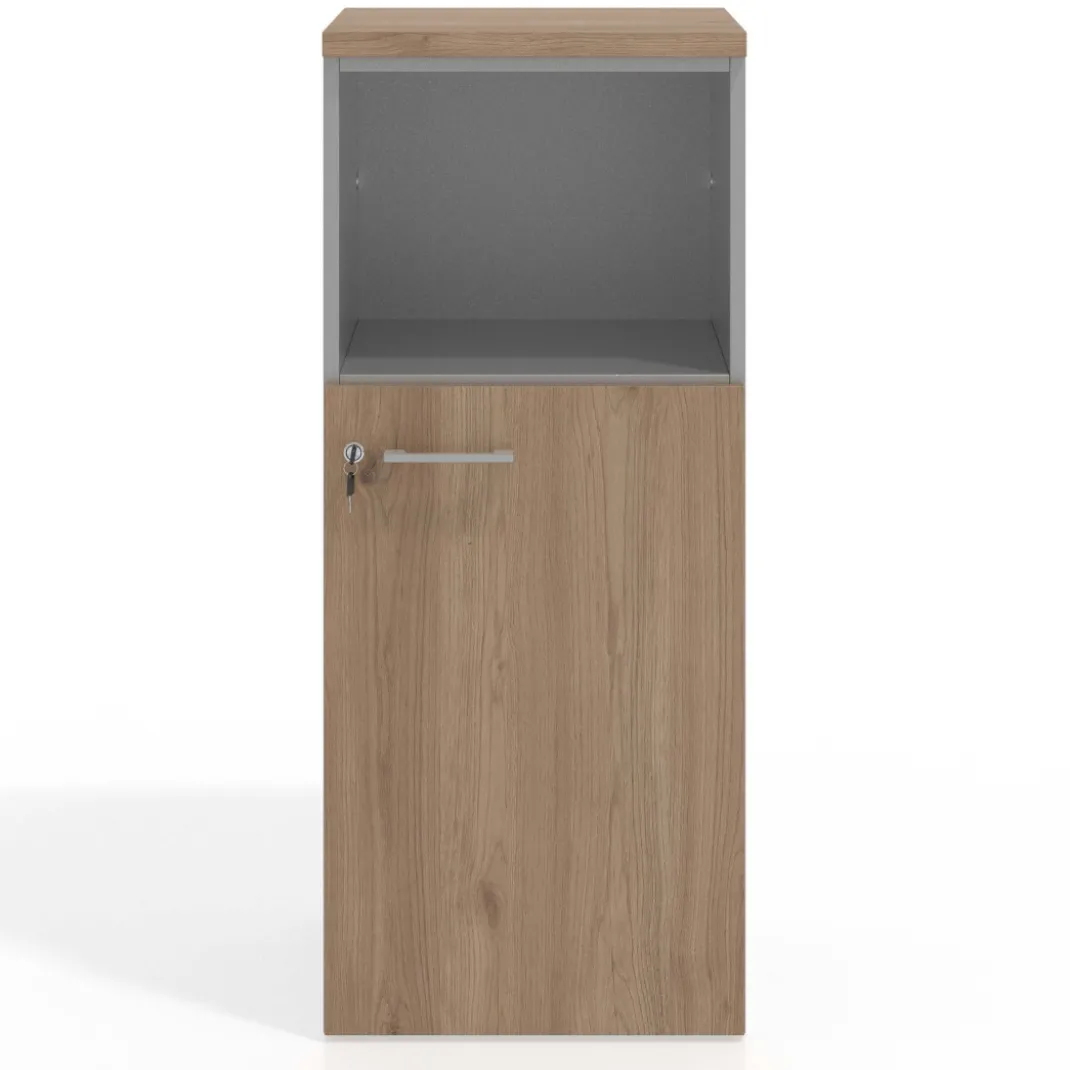 Armario de oficina Colors, medida 116x50 con puerta auxiliar