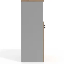 Armario de oficina Colors, medida 116x50 con puerta auxiliar