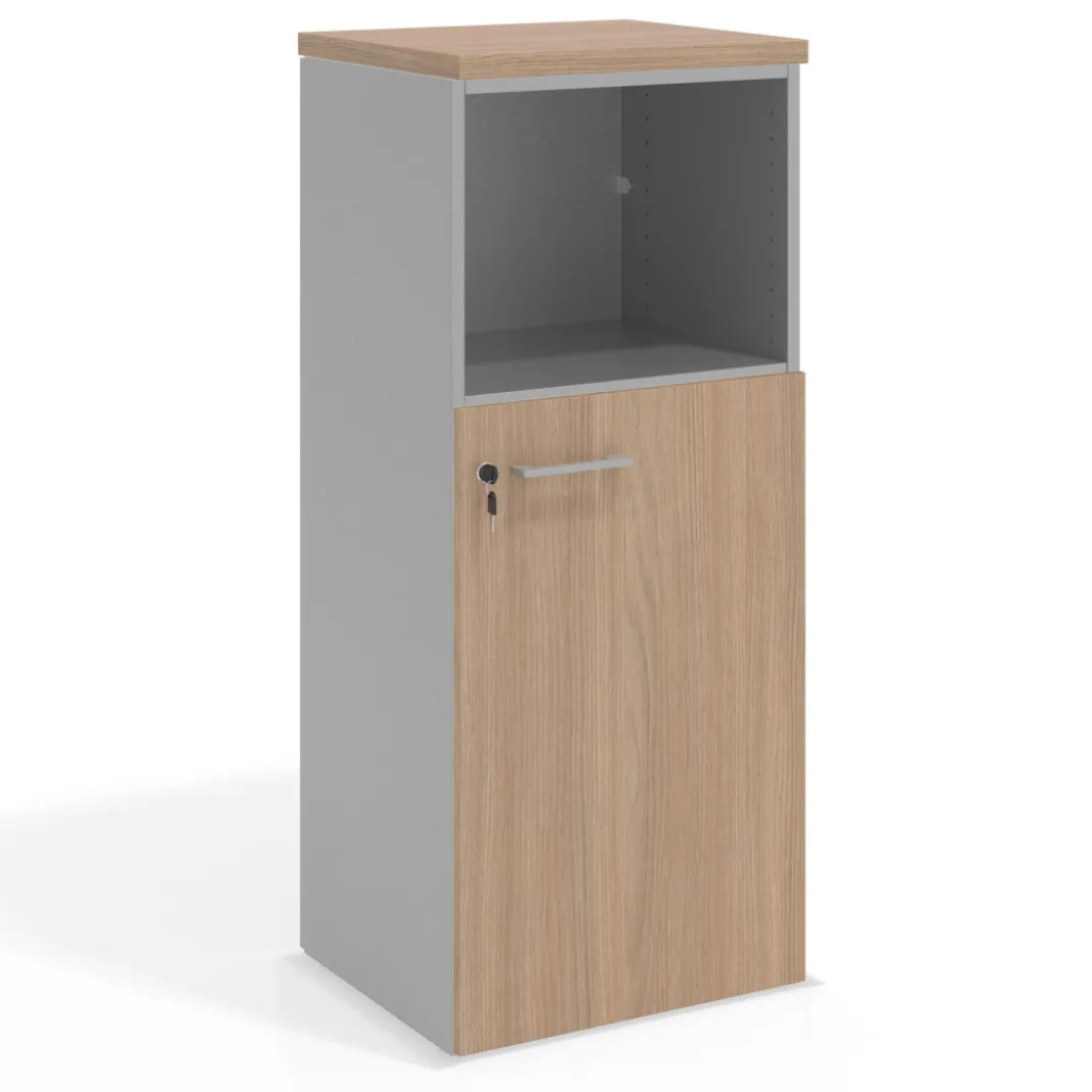 Armario de oficina Colors, medida 116x50 con puerta auxiliar