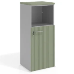 Armario de oficina Colors, medida 116x50 con puerta auxiliar