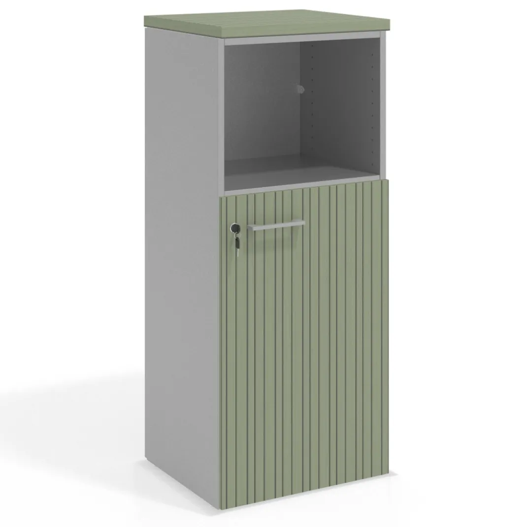 Armario de oficina Colors, medida 116x50 con puerta auxiliar