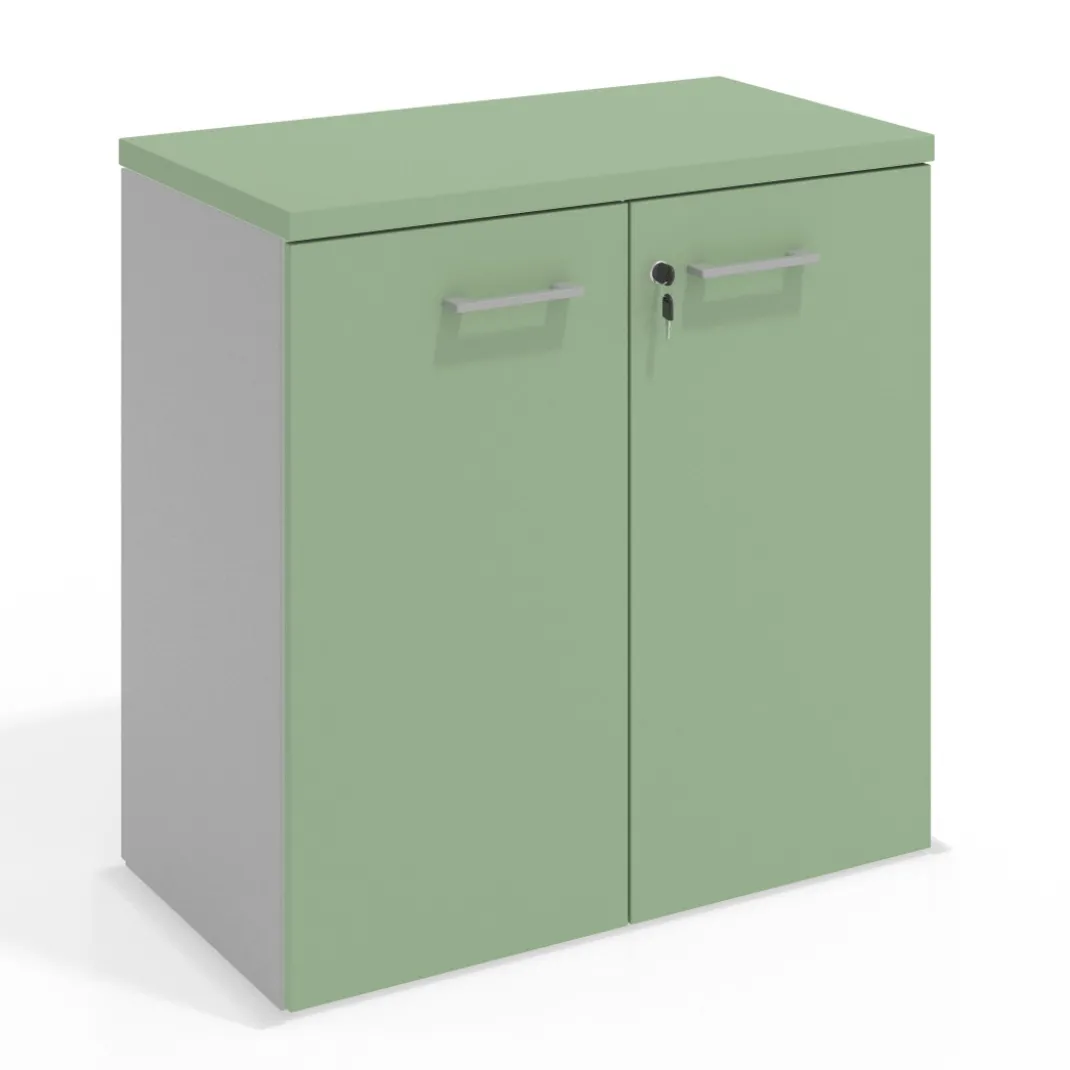 Armario de oficina Colors, medida 78x80 con puertas