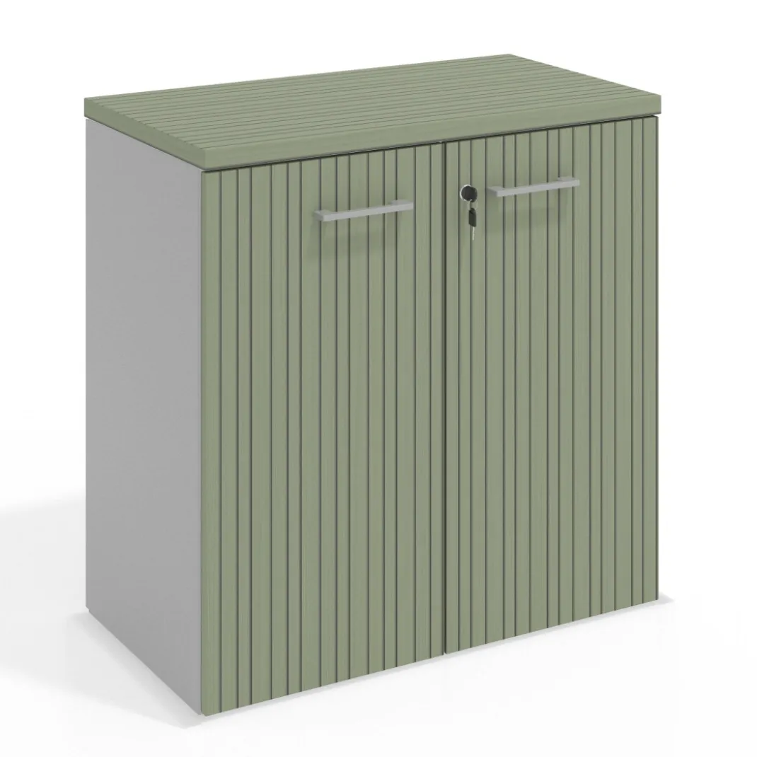 Armario de oficina Colors, medida 78x80 con puertas