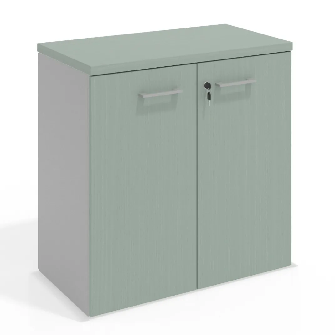 Armario de oficina Colors, medida 78x80 con puertas