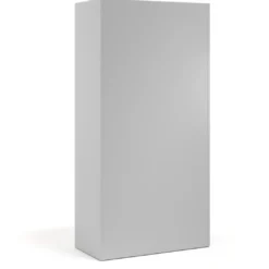 Armario de oficina metálico con puertas de melamina Strong 185x92cm, estructura aluminio