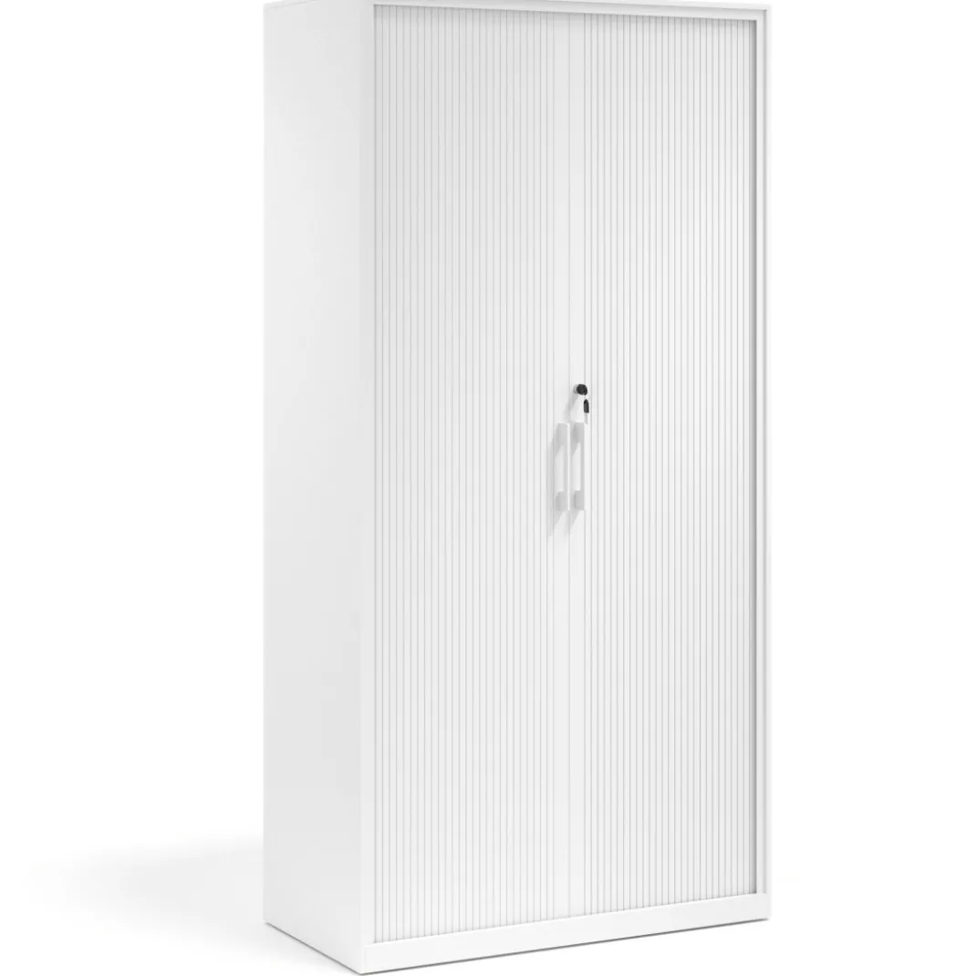 Armario de persiana Strong 185x92cm, estructura blanca