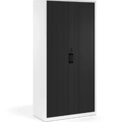 Armario de persiana Strong 185x92cm, estructura blanca
