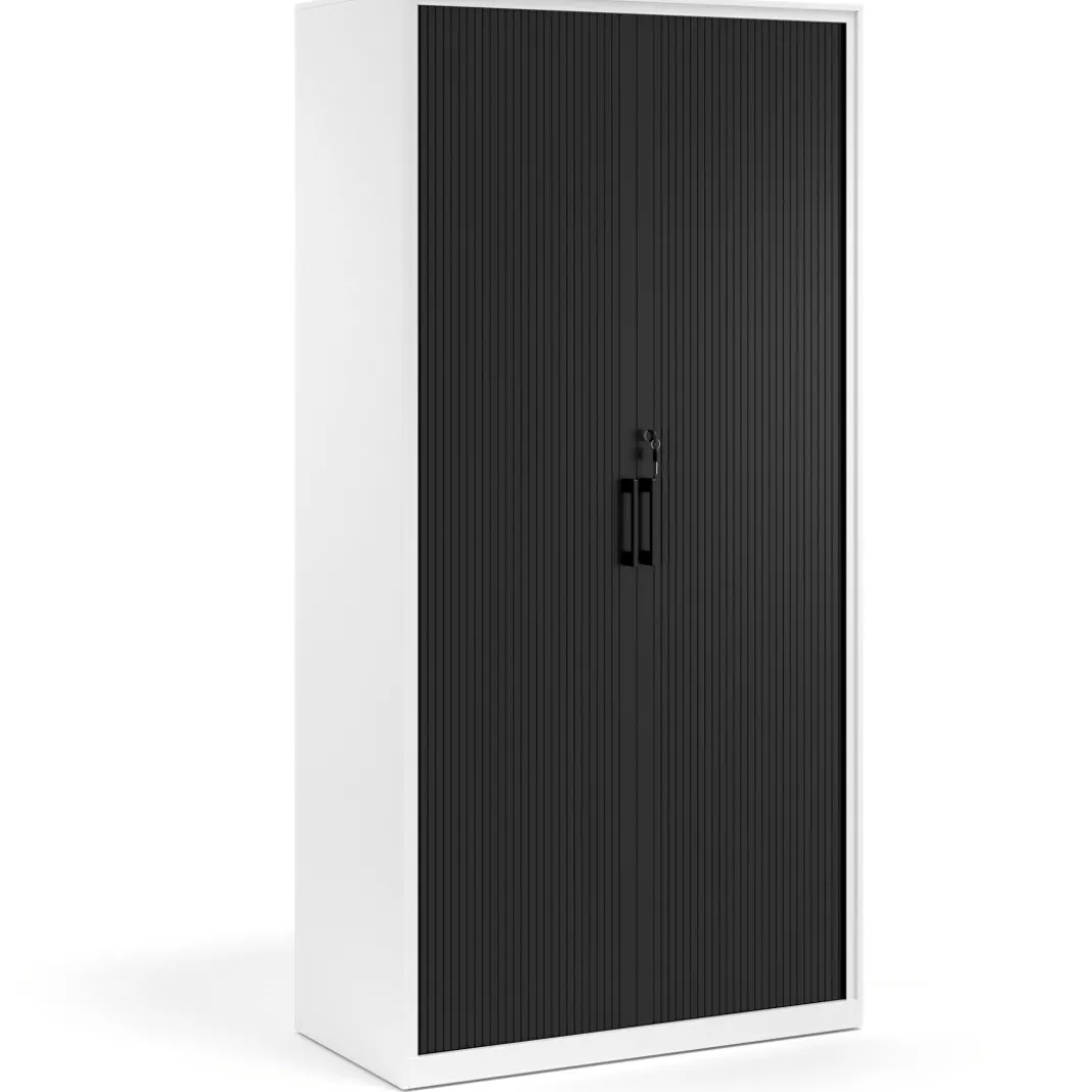 Armario de persiana Strong 185x92cm, estructura blanca