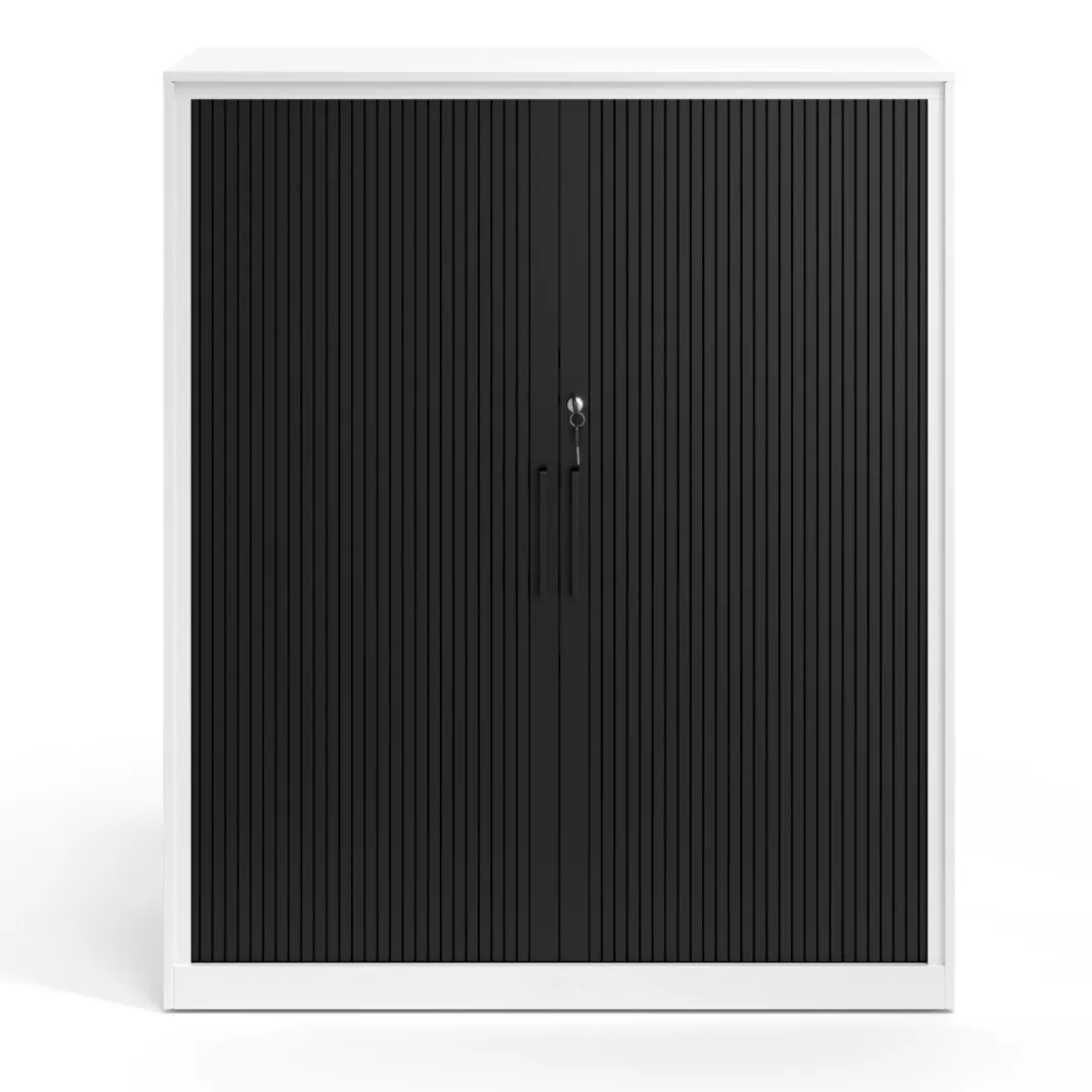 Armario de persiana Strong 109x92cm, estructura blanca