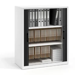 Armario de persiana Strong 109x92cm, estructura blanca