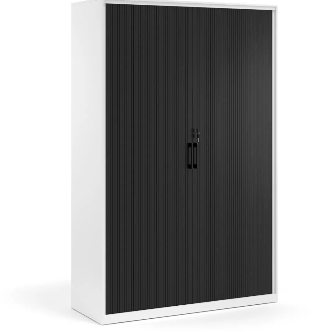 Armario de persiana Strong 185x120cm, estructura blanca