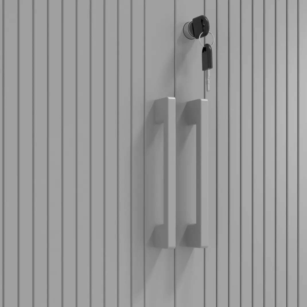 Armario de persiana Strong 185x120cm, estructura negro