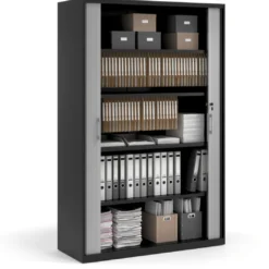 Armario de persiana Strong 185x120cm, estructura negro