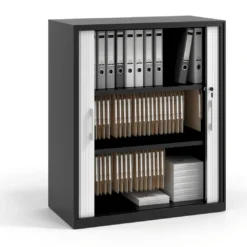 Armario de persiana Strong 109x92cm, estructura negro