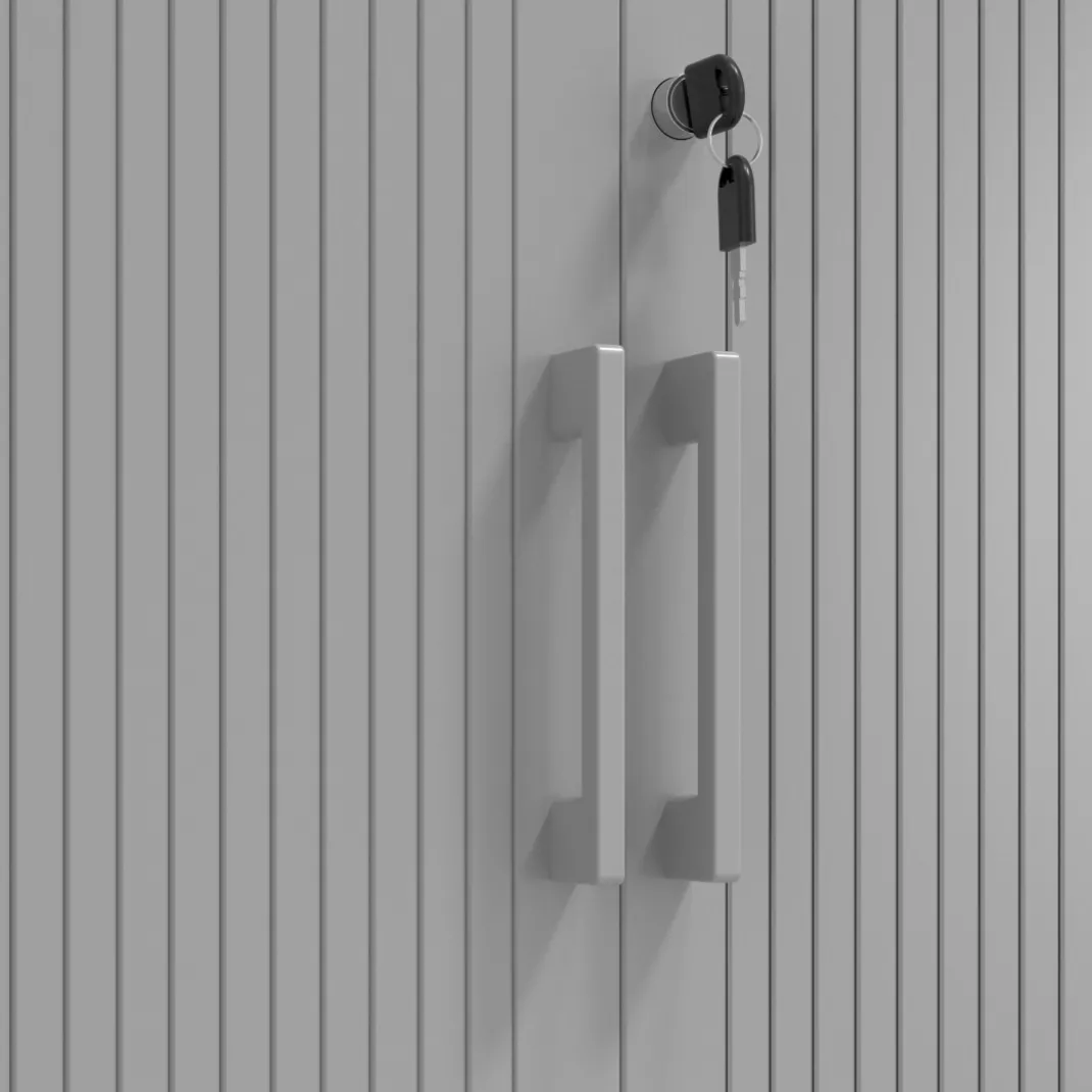 Armario de persiana Strong 185x92cm, estructura negro
