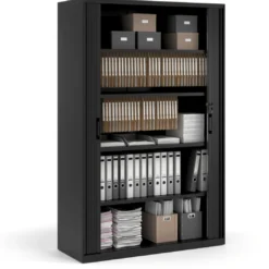 Armario de persiana Strong 185x120cm, estructura negro