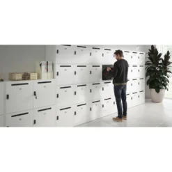 Armario taquilla con buzón MailBox, 8 compartimentos con cerradura