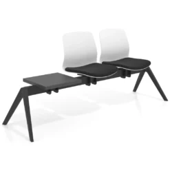 Bancada Sala de Espera Nexus 2 asientos + mesa, pata nylon