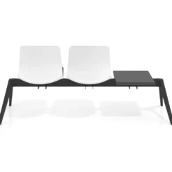Bancada Sala de Espera Nexus 2 asientos + mesa, pata nylon