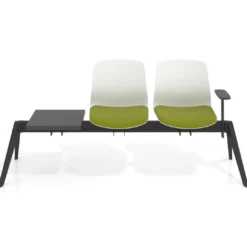Bancada Sala de Espera Nexus 2 asientos + mesa, pata nylon