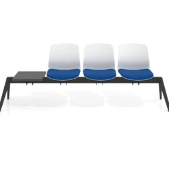 Bancada Sala de Espera Nexus 3 asientos + mesa, pata aluminio nylon