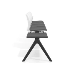 Bancada Sala de Espera Nexus 4 asientos + mesa, pata nylon