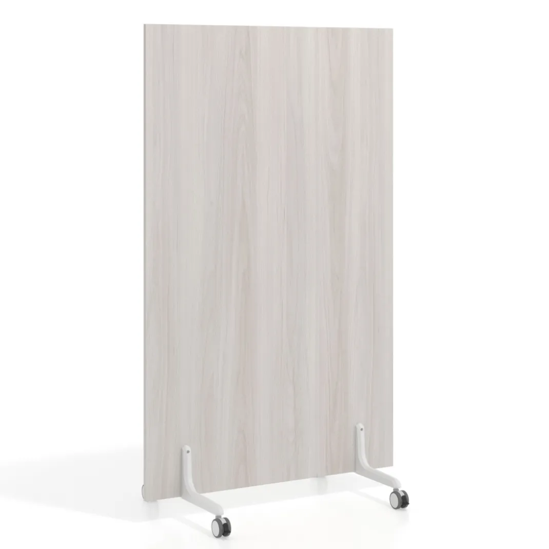 Biombo separador pared móvil Hover en melamina, posición vertical, ancho 100cm