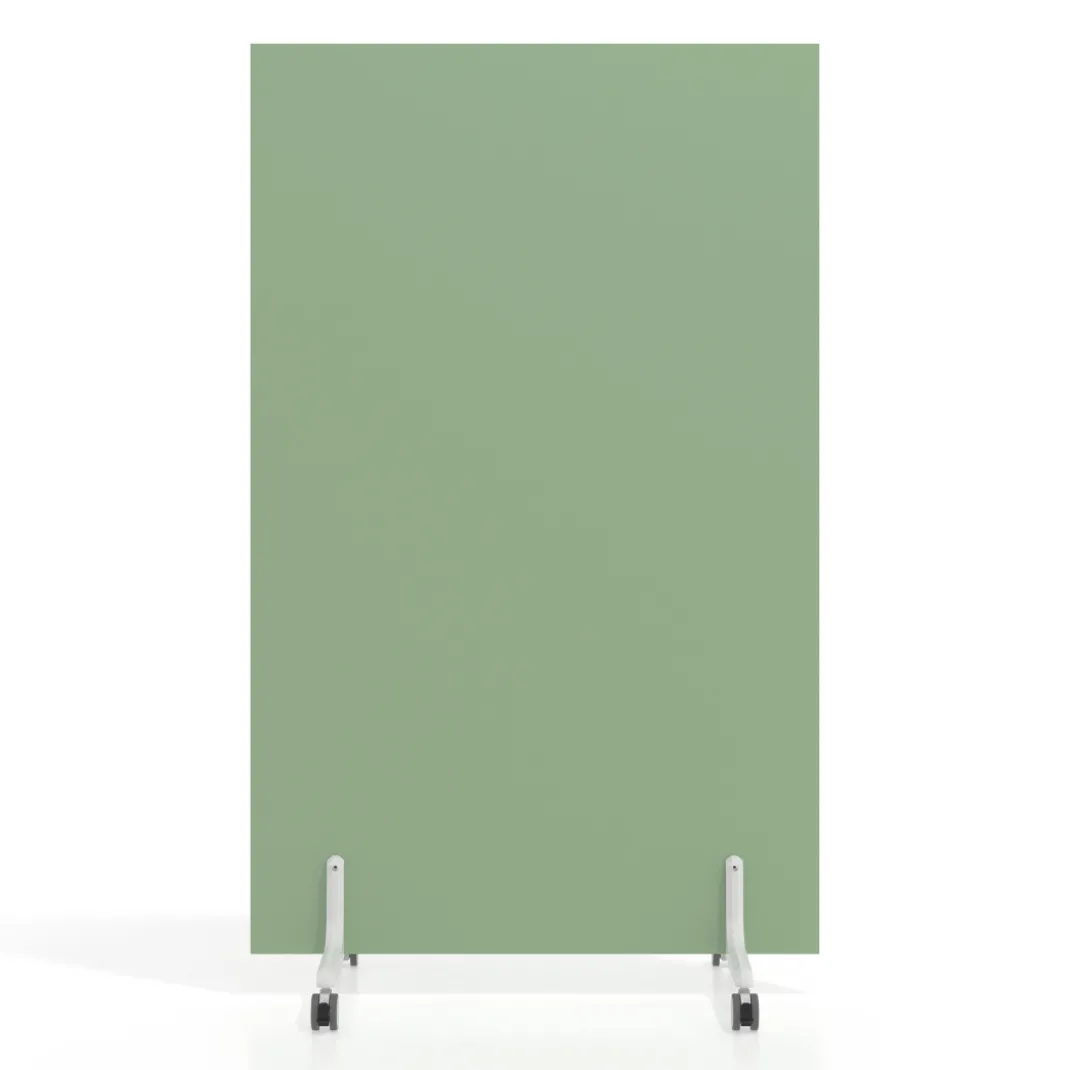 Biombo separador pared móvil Hover en melamina, posición vertical, ancho 100cm