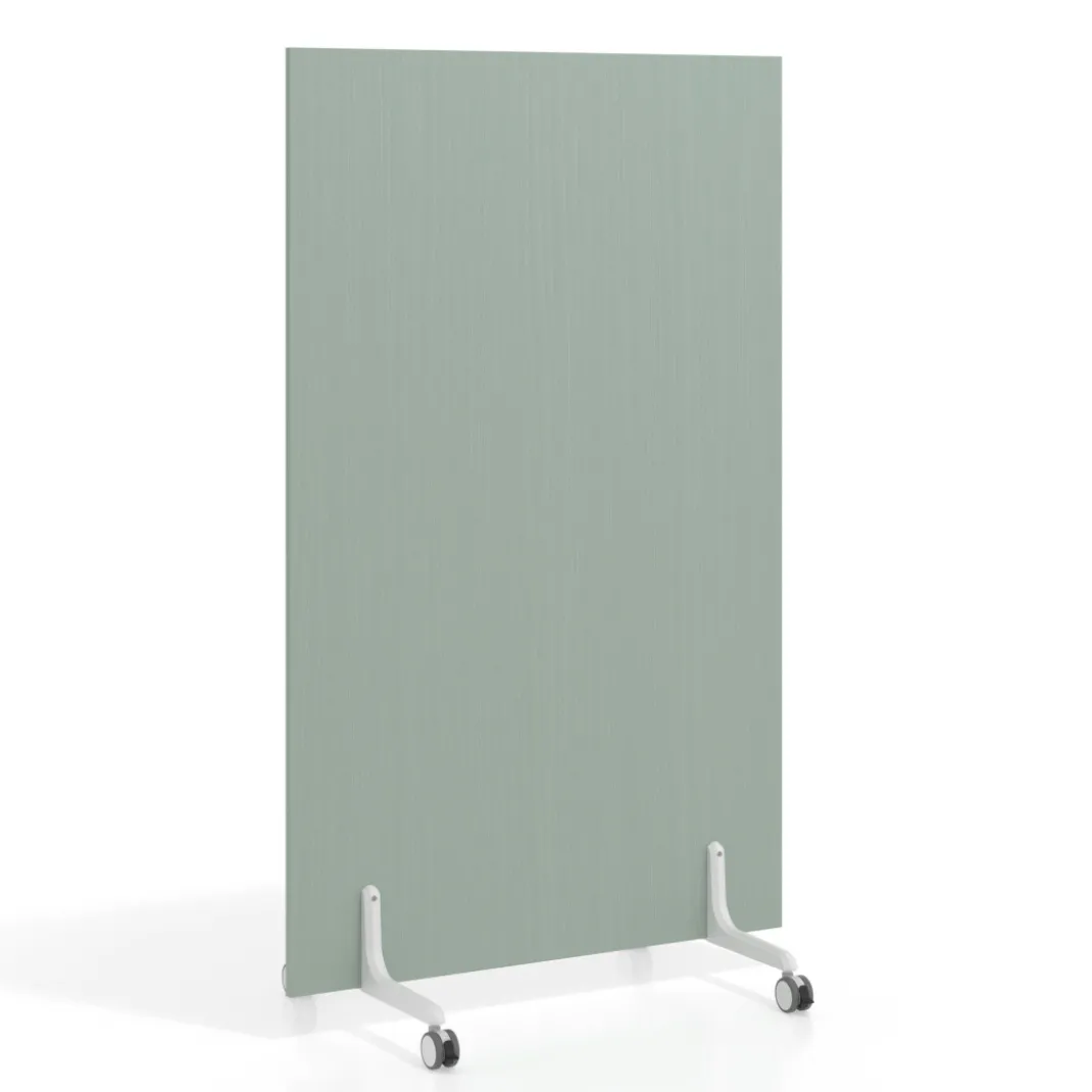 Biombo separador pared móvil Hover en melamina, posición vertical, ancho 100cm