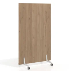 Biombo separador pared móvil Hover en melamina, posición vertical, ancho 100cm